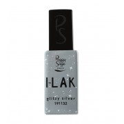 I-LAK soak off gel polish glitzy silver - 11ml